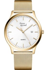 Zegarek Pierre Ricaud Zegarek męski Pierre Ricaud P91094.1113Q złoty. Kolor: złoty #1