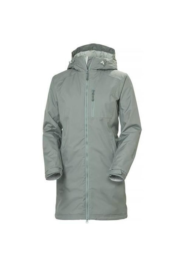 Kurtka uniwersalna damska Helly Hansen W Long Belfast Winter Jacket. Typ kołnierza: kaptur. Kolor: zielony. Materiał: syntetyk. Długość: długie