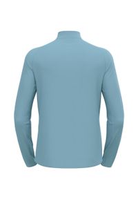 Odlo - Bluza techniczna męska ODLO Essential Light Mid Layer z krótkim zamkiem. Kolor: niebieski. Długość: krótkie