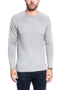 Mustang - SWETER MĘSKI MUSTANG Emil C Structure MID GREY MELANGE 1008255 4140 #4