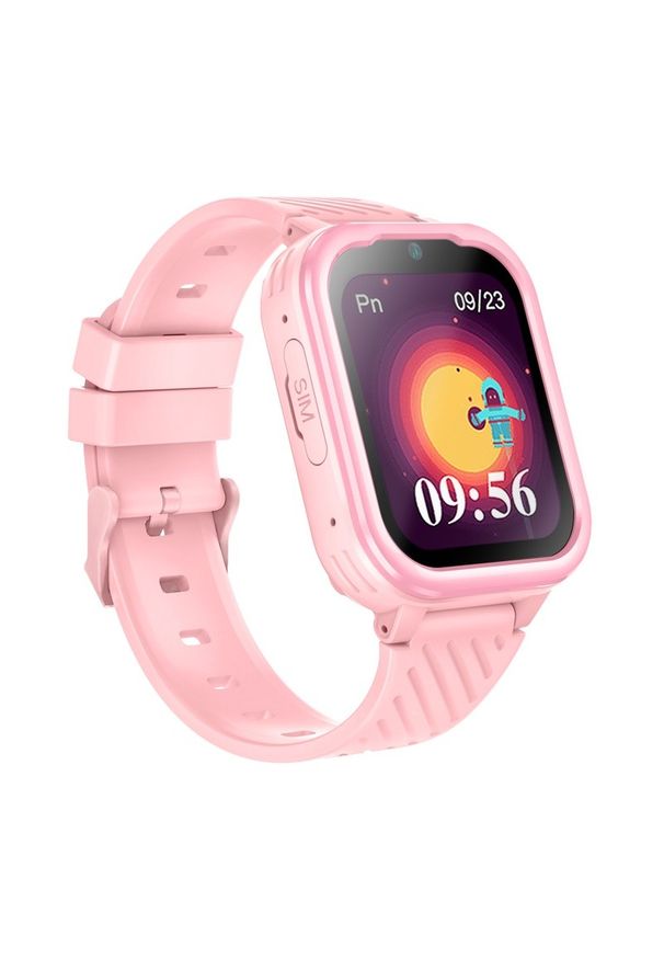 GARETT - Garett Kids Essa 4G Różowy. Rodzaj zegarka: smartwatch. Kolor: różowy. Styl: młodzieżowy