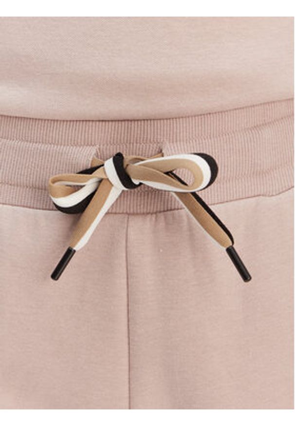 BOSS Spodnie dresowe CP Stripe 50524759 Beżowy Regular Fit. Kolor: beżowy. Materiał: bawełna