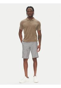 Lindbergh Polo 30-404263 Beżowy Relaxed Fit. Typ kołnierza: polo. Kolor: beżowy. Materiał: bawełna #4