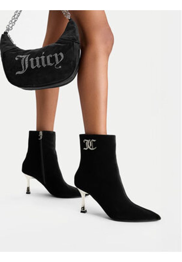 Juicy Couture Botki EO-R24SS94660 Czarny. Kolor: czarny. Materiał: materiał