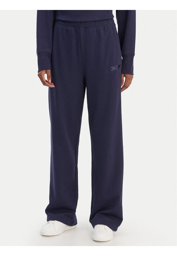 DKNY Sport Spodnie dresowe DP6P3795 Granatowy Regular Fit. Kolor: niebieski. Materiał: bawełna