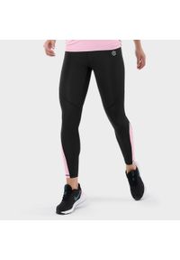 Kobieta Fitness Legginsy sportowe ze średnim stanem Air Pro SIROKO Czarny. Kolor: różowy, wielokolorowy, czarny. Sport: fitness #1
