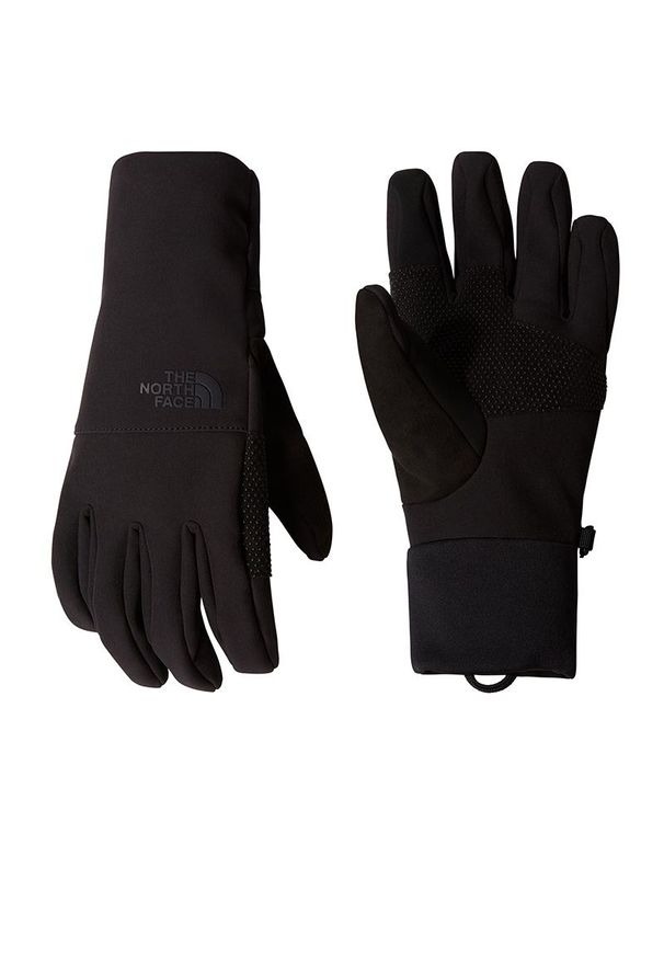 Rękawiczki The North Face Apex Etip 0A89RAJK31 - czarne. Kolor: czarny. Materiał: tkanina, materiał. Wzór: nadruk. Sezon: zima, jesień