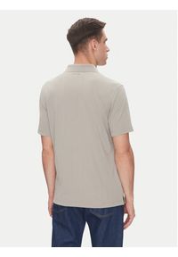 Calvin Klein Polo LV04LB220G Beżowy Regular Fit. Typ kołnierza: polo. Kolor: beżowy. Materiał: syntetyk