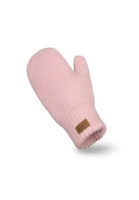 Rękawiczki damskie PaMaMi - Pudrowy róż. Kolor: różowy. Materiał: poliamid, akryl #1