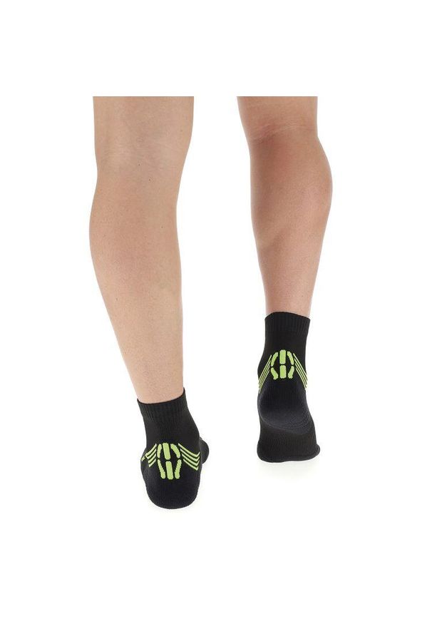 UYN - Skarpety sportowe męski Man Run Veloce Socks - czarny. Kolor: żółty, wielokolorowy, czarny. Sport: bieganie