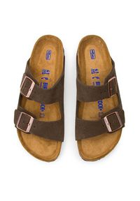 Birkenstock Klapki Arizona zamsz 0951313 Brązowy. Kolor: brązowy. Materiał: zamsz, skóra