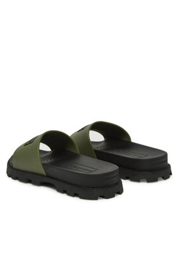 Hunter Klapki HFRU0005251 Zielony. Kolor: zielony