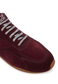 Love Moschino - LOVE MOSCHINO Sneakersy JA15352G1PIGB55A Bordowy. Kolor: czerwony. Materiał: skóra, zamsz #3