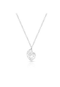 W.KRUK - Naszyjnik srebrny ażurowe serce. Materiał: srebrne. Kolor: srebrny. Wzór: ażurowy #1