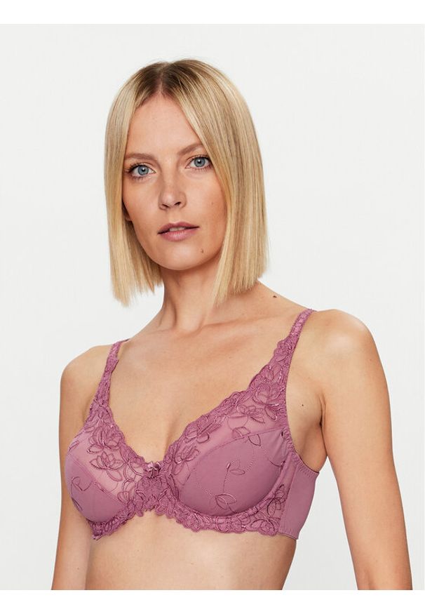 Hunkemöller Biustonosz z fiszbiną Diva 202605 Fioletowy. Kolor: fioletowy. Materiał: syntetyk