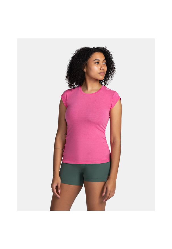 Damski bawełniany t-shirt Kilpi PROMO-W. Kolor: różowy. Materiał: bawełna. Sport: turystyka piesza