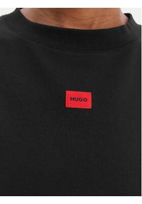 Hugo - HUGO T-Shirt Signature 50556807 Czarny Regular Fit. Kolor: czarny. Materiał: bawełna #4