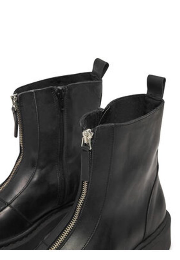 Steve Madden Botki SM11003404 Czarny. Kolor: czarny. Materiał: skóra