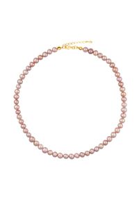 Zerin - ZELDA GOLD Naszyjnik różowe naturalne perły 3w1 obroża choker kolia regulowany. Materiał: pozłacane, złote, srebrne. Kolor: różowy. Wzór: aplikacja. Kamień szlachetny: perła #1