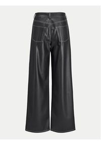 JJXX Spodnie z imitacji skóry Lila 12276595 Czarny Wide Leg. Kolor: czarny. Materiał: skóra #6