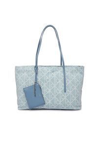 Calvin Klein Torebka Emblem Aop Denim Tote W/ Pouch LV04F3428G Niebieski. Kolor: niebieski #3
