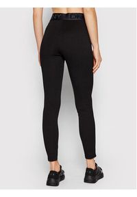 DKNY Legginsy P0RVQGIW Czarny Slim Fit. Kolor: czarny. Materiał: wiskoza #3