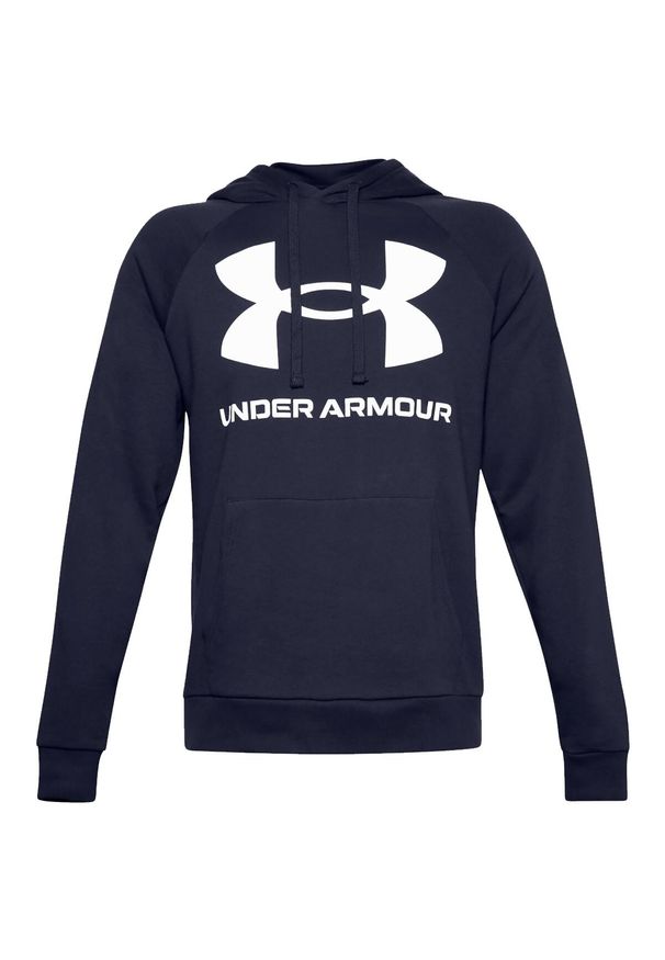 Bluza sportowa męska Under Armour Rival Fleece Big Logo HD. Typ kołnierza: kaptur. Kolor: biały, wielokolorowy. Sport: fitness