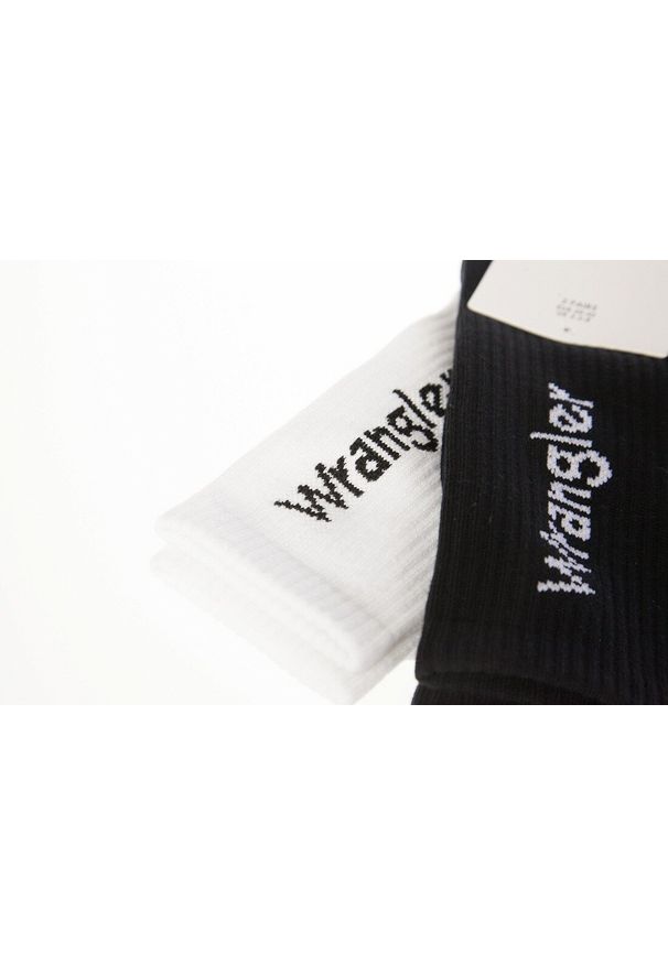 Wrangler - WRANGLER 2 PACK DWUPAK MĘSKIE SKARPETY LOGO SOCKS W0P414100 112325100