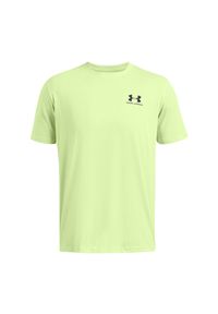 T-shirt męski Under Armour UA M Sportstyle Lc Ss - zielony. Kolor: zielony. Materiał: materiał, poliester, bawełna. Wzór: nadruk