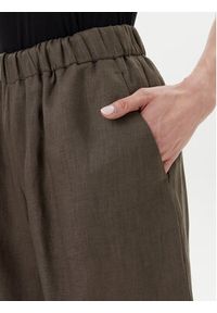 Max Mara Leisure Spodnie materiałowe Minnie 2516131018 Zielony Relaxed Fit. Kolor: zielony. Materiał: len #2