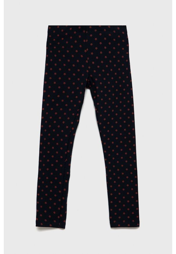 Name it Legginsy dziecięce (2-pack) kolor granatowy wzorzyste. Kolor: niebieski. Materiał: dzianina