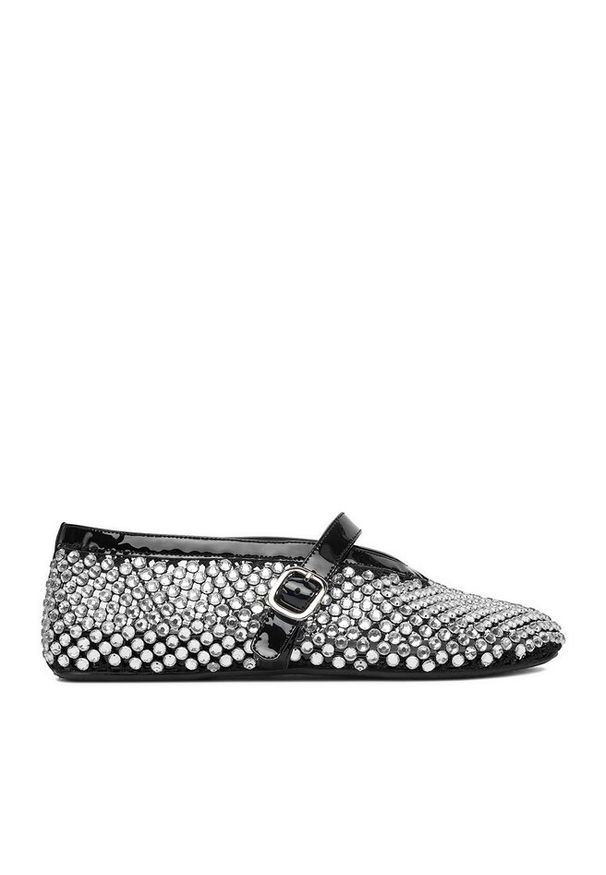 Baleriny Eva Minge. Kolor: srebrny