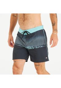Spodenki surfingowe męskie Quiksilver 16" Half Jam Wordblock. Kolor: niebieski, czarny, wielokolorowy. Materiał: poliester. Styl: sportowy