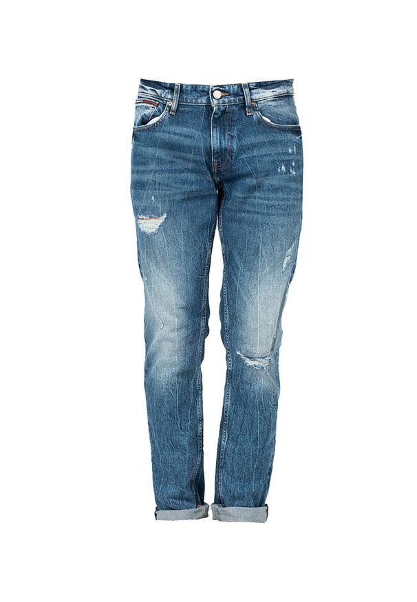 TOMMY HILFIGER - Tommy Jeans Jeansy "Scanton" | DM0DM13202 | Scanton | Mężczyzna | Niebieski. Kolor: niebieski. Wzór: aplikacja