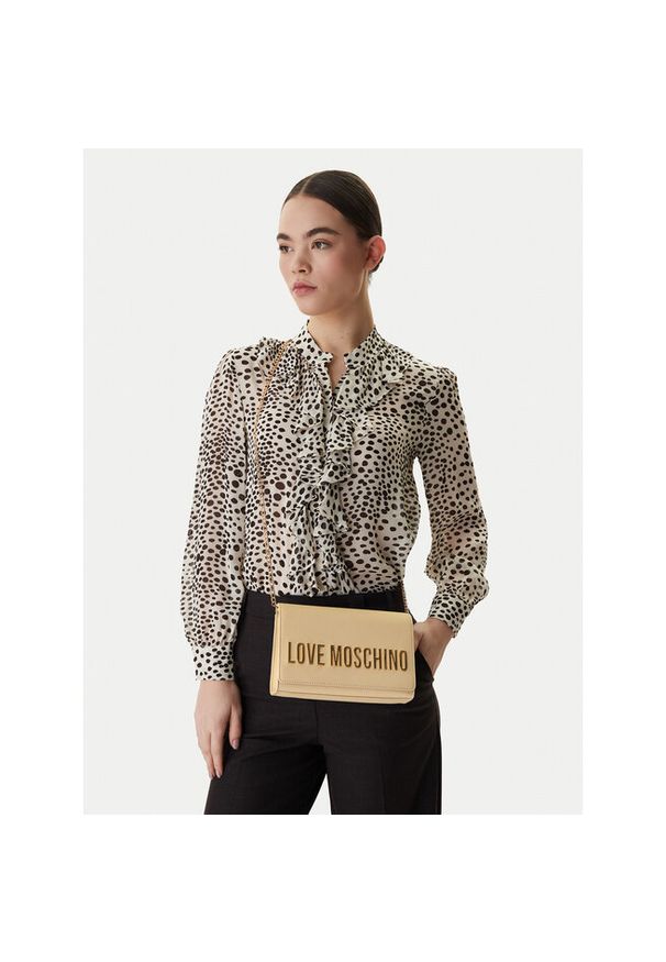 Love Moschino - Torebka LOVE MOSCHINO. Kolor: beżowy