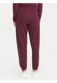 DKNY Sport Spodnie dresowe DP5P3737 Bordowy Regular Fit. Kolor: czerwony. Materiał: bawełna #5