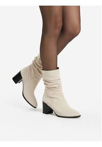 Nine West Botki CEO-JAMILAH-01 Beżowy. Kolor: beżowy. Materiał: materiał #2