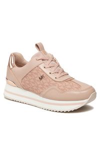 MICHAEL Michael Kors Sneakersy Raina Trainer 43R4RNFSAB Różowy. Kolor: różowy. Materiał: materiał #3