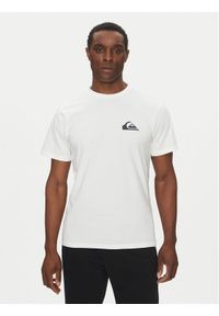 Quiksilver T-Shirt EQYZT08042 Biały Regular Fit. Kolor: biały. Materiał: bawełna