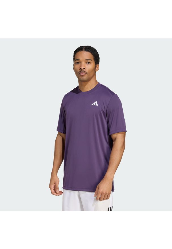 Adidas - Koszulka Club Tennis Climacool. Kolor: fioletowy. Technologia: ClimaCool (Adidas). Sport: tenis