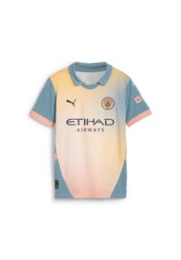 Puma - Młodzieżowa koszulka Manchester City 24/25 PUMA Rosebay Bold Blue Pink. Kolor: wielokolorowy, niebieski, różowy. Sport: piłka nożna #1