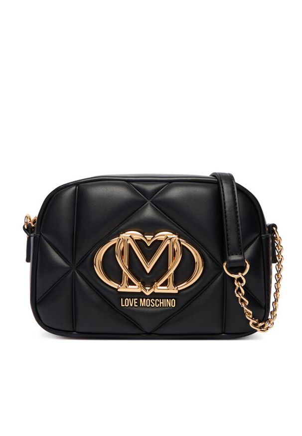 Love Moschino - LOVE MOSCHINO Torebka JC4038PP1OLC0000 Czarny. Kolor: czarny. Materiał: skórzane