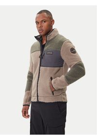 Napapijri Polar Yupik NP0A4GNT Zielony Regular Fit. Kolor: zielony. Materiał: syntetyk