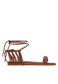 Patrizia Pepe Sandały 8X0102/L026-B111 Brązowy. Kolor: brązowy. Materiał: skóra #1