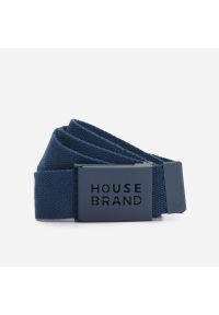 House - Materiałowy pasek z klamrą - Granatowy. Kolor: niebieski. Materiał: materiał