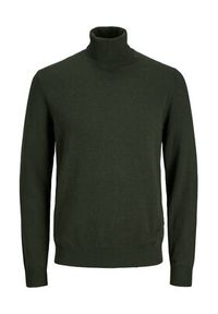 Jack & Jones - Jack&Jones Golf Emil 12157417 Zielony Regular Fit. Typ kołnierza: golf. Kolor: zielony. Materiał: bawełna #3