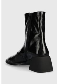 Vagabond Shoemakers botki skórzane ANSIE damskie kolor czarny na słupku 5445.060.20. Kolor: czarny. Materiał: skóra. Obcas: na słupku. Wysokość obcasa: średni #2
