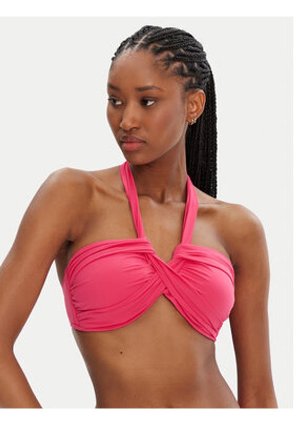 Seafolly Góra od bikini S. Collective 33816-942 Różowy. Kolor: różowy. Materiał: syntetyk