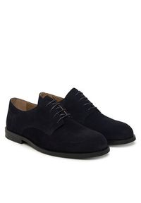 Calvin Klein Półbuty Ess Rubber Derby Su HM0HM01928 Czarny. Kolor: czarny. Materiał: zamsz, skóra