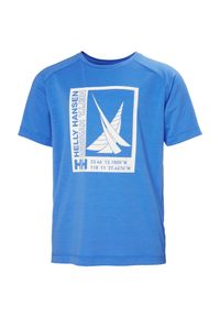 Koszulka dla dzieci Helly Hansen Port. Kolor: niebieski. Sport: turystyka piesza #1